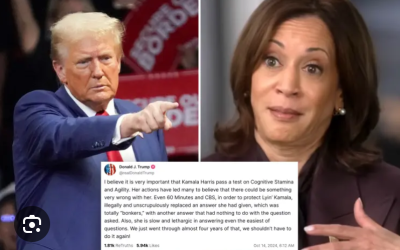 Trump Calls on Harris to Take Cognitive Test